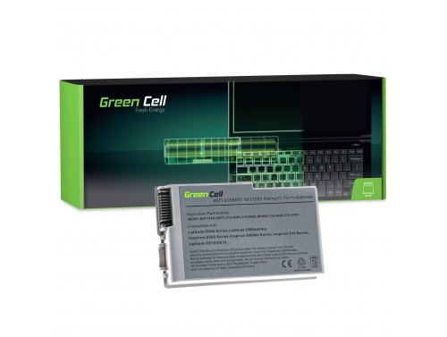 Green Cell Batteria C1295 C2451 BAT1194 per Dell Latitude D500 D510 D520 D600 D610