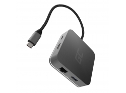 Docking Station, adattatore HUB USB-C HDMI Green Cell - 7 porte per MacBook Pro, Dell XPS, Lenovo X1 Carbon e altri