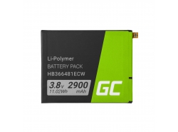 Batteria Green Cell HB366481ECW compatibile per telefono Huawei P9 P10 P20 Lite Honor 8 Y6 2017/2018 3.7V 2900mAh