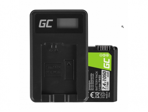 Green Cell® Batteria FW50 e Caricabatterie BC-TRW per Sony Alpha A7, A7 II, A7R, A7R II, A7S, A7S II, A5000, A5100, A6000, A6300