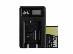 Green Cell Batteria EN-EL12 e Caricabatterie MH-65 per Nikon Coolpix AW100 AW120 S9500 S9300 S9200 S9100 S8100 S6300