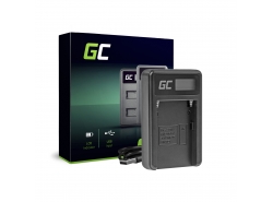 Caricabatterie Fotocamera BC-V615 | AC-VL1 Green Cell ® per Sony A58, A57, A65, A77, A99, A900, A700, A580, A56, A55,0 A850