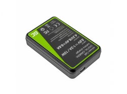 Green Cell Batteria DMW-BLC12 e Caricabatterie DE-A79B per Panasonic FZ2000, G81, FZ1000, FZ300, G6M, GX8M, G70M, G70KA, GX8