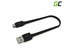 Green Cell GCmatte USB - Cavo micro USB da 25 cm, ricarica rapida Ultra Charge, QC 3.0