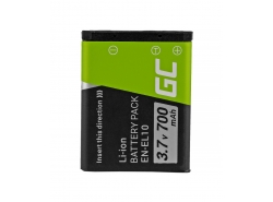Batteria Green Cell ® LI-42B EN-EL10 per fotocamera Olympus Stylus 700 730 740 750 800 Nikon Coolpix S80 S200 S3000 3.7V 700mAh
