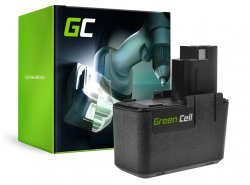 Batteria Green Cell (2.5Ah 9.6V) 2 607 335 144 2 610 910 400 BAT001 per Bosch PDR PBM PSR GLI GSR 9.6 VE VE-2 VES2 Skil 3100