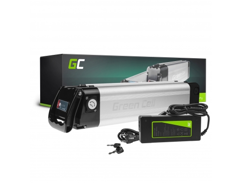 Green Cell Batteria per Bicicletta Elettrica 24V 10.4Ah 250Wh Silverfish Ebike 2 Pin per Prophete, Mifa con Caricabatterie