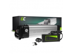 Green Cell® Batteria per Bicicletta Elettrica 36V 8.8Ah Li-Ion E-Bike Silverfish e Caricabatterie