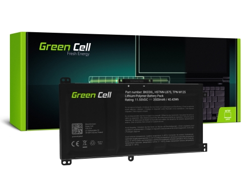 Green Cell Batteria BK03XL 916811-855 916366-421 916366-541 916811-855 per HP Pavilion x360 14-BA 14-BA000 14-BA100