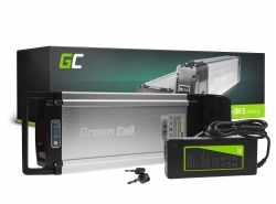 Green Cell Batteria per Bicicletta Elettrica 36V 12Ah 432Wh Rear Rack Ebike 4 Pin con Caricabatterie