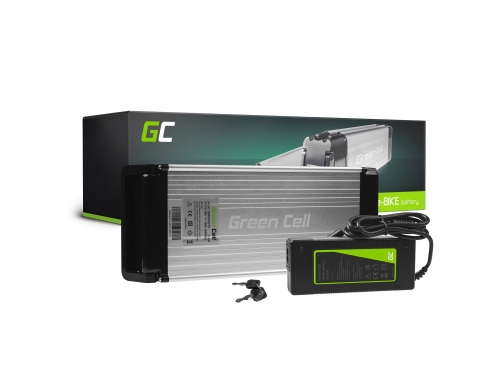 Green Cell Batteria per Bicicletta Elettrica 36V 15Ah 540Wh Rear Rack Ebike C13 con Caricabatterie