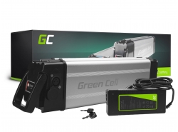 Green Cell® Batteria per Bicicletta Elettrica 24V 12Ah Silverfish E-Bike Pedelec Li-Ion e Caricabatterie