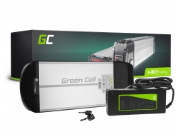 Green Cell Batteria per Bicicletta Elettrica 36V 10.4Ah 374Wh Rear Rack Ebike 2 Pin per Prophete Mifa Curtis con Caricabatterie