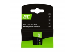 Green Cell Batteria 1x 9V HF9 Ni-MH 250mAh
