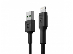 Green Cell GC PowerStream USB-A - Cavo Lightning da 30 cm per iPhone, iPad, iPod, ricarica rapida