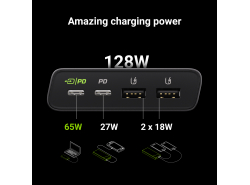 Power Bank Green Cell GC PowerPlay Ultra 26800mAh 128W 4-port with the ability to charge ultrabook, tablet and two smartphones