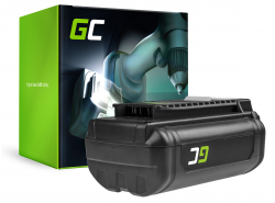 Batteria Green Cell (6Ah 36V) 5133002166 BPL3626D2 BPL3650 BPL3650D OP4026 RY36B60A per Ryobi RY40200 RY40403 RY40204 RY40210