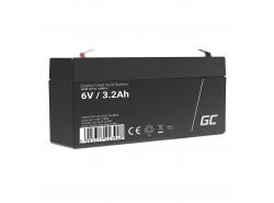 Green Cell ® Batteria al Gel AGM VRLA 6V 3.3Ah
