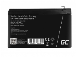 AGM Battery al piombo 12V 10Ah Ricaricabile Green Cell per fotovoltaico e ecoscandaglio