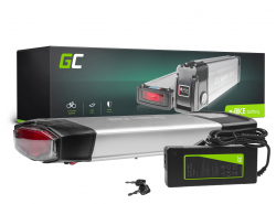 Green Cell® E-Bike Akku 36V 13Ah Li-Ion Pedelec Rear Rack Batterie mit Ladegerät