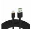 Cavo USB Green Cell GC Ray - Micro USB 120 cm, LED arancione, ricarica rapida Ultra Charge, QC3.0