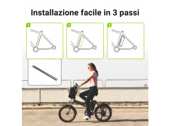 Green Cell ® Batteria per Biciclette Elettriche e-Bike 24V 10.4Ah 250Wh