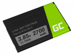 Batteria Green Cell BL-46G1F compatibile per telefono LG K10 2017 K121K K121L K121S M250N MP260 K20 Plus 3.85V 2700mAh