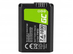 Green Cell ® Batteria FW50 per Sony Alpha A7, A7 II, A7R, A7R II, A7S, A7S II, A5000, A5100, A6000, A6300 7.4V 1050mAh