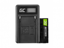 Green Cell ® Batteria EN-EL3 e Caricabatterie MH-18 per Nikon DSLR D100 D200 D300 D50 D70 D80