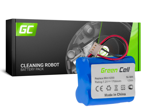 Batteria Green Cell (1.7Ah 7.2V) 4408927 11003068-00 GPRHC152M073 per iRobot Braava / Mint 320 321 4200 4205