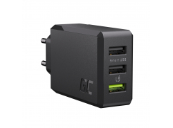 Green Cell Caricabatterie di rete 30W GC ChargeSource 3 con Ultra Charge e Smart Charge - 3x USB-A