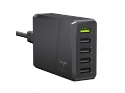 Green Cell Caricabatterie di rete 52W GC ChargeSource 5 con Ultra Charge e Smart Charge - 5x USB-A