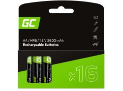 16x Batterie Ricaricabili