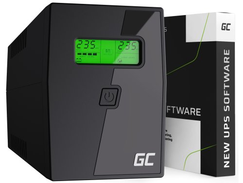 Green Cell Gruppo di continuità UPS 800VA 480W con display LCD + Nuova App