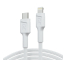 Cavo Bianco USB-C – Lightning 1m MFi Green Cell Power Stream, con ricarica rapida Power Delivery, per Apple iPhone