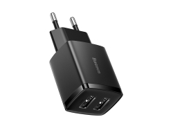 Ładowarka sieciowa Baseus Compact Quick Charger, 2x USB, 10.5W