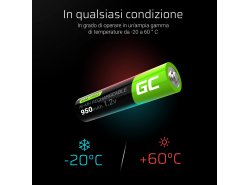 Green Cell 4x AAA HR03 950mAh Batteria