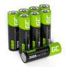8x Batterie Ricaricabili AA R6 2600mAh Ni-MH Pile Green Cell