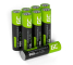 8x Batterie Ricaricabili AAA R3 950mAh Ni-MH Pile Green Cell