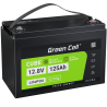 Green Cell® LiFePO4 batteria 12.8V 125Ah 1600Wh LFP al litio 12V BMS per Casa mobile Solare energia eolica Camion Cibo Caravan