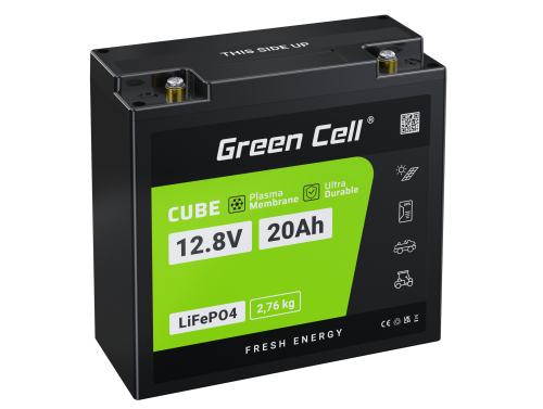Green Cell® LiFePO4 batteria 12.8V 20Ah 256Wh LFP al litio 12V BMS per Sedia a rotelle Giocattolo basso Barca Transpallet