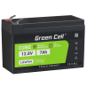 Green Cell® LiFePO4 batteria 12.8V 7Ah 89.6Wh LFP al litio 12V BMS per UPS giocattolo allarme CCTV telecomunicazioni medicina