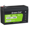 Green Cell® LiFePO4 batteria 12.8V 10Ah 128Wh LFP al litio 12V BMS per UPS Backup di emergenza Scooter Quad per bambini