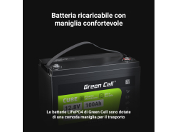 Batteria LiFePO4 172Ah 12.8V 12.8V 2200Wh batteria fotovoltaica camper al litio ferro fosfato
