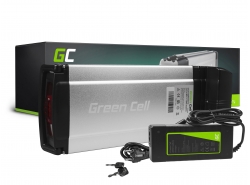 Green Cell Batteria per Bicicletta Elettrica 36V 12Ah 432Wh Rear Rack 4 Pin per Haibike, Curtis, Diamant, caricabatterie OUTLET