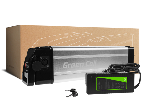 Green Cell Batteria per Bicicletta Elettrica 36V 10,4Ah 396Wh Silverfish Ebike 4 Pin per i-Bike, The One, Vivi OUTLET
