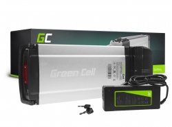 Batteria Green Cell E-Bike 36V 8Ah 288Wh Portapacchi bici elettrica 4 pin per Giant, Culter, Ducati con caricabatterie OUTLET