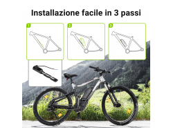 Accumulatore Batteria Green Cell Down Tube 36V 13Ah 468Wh per Bici Elettrica E-Bike Pedelec