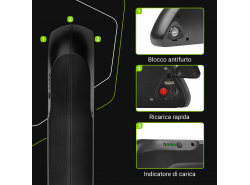 Accumulatore Batteria Green Cell Down Tube 36V 13Ah 468Wh per Bici Elettrica E-Bike Pedelec