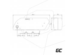 Accumulatore Batteria Green Cell Down Tube 36V 13Ah 468Wh per Bici Elettrica E-Bike Pedelec